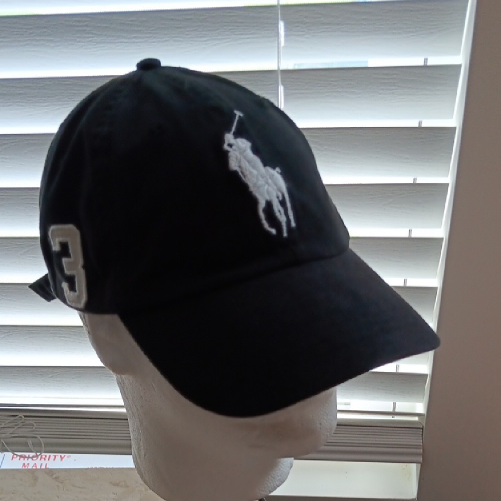 Polo by Ralph Lauren BlackCap with White Logo